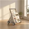 Carrello Primi Passi in Legno Multifunzione Carrello Primi Passi con Attività