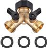Zocipro Distributore a 2 Vie, 3/4" Y Connettore per Tubo in Ottone, Rubinetto a 2 Vie Gi