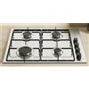 Candy PIANO COTTURA INOX 4 FUOCHI COMANDI LATERALI ACCENSIONE 60 CM CANDY CHW6LBX.