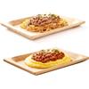 NEW MOTTINOX Set 2 Pezzi Vassoio Scifetta in Legno di Faggio 30 x 16 x 2 cm