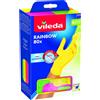 Vileda Rainbow Guanti Multiuso, Nitrile, Multicolore, 80 Pezzi, M L gtNg
