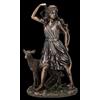 Veronese Artemis Figura - Dea Della Caccia - By Veronese Bronzierte Altgriechische Deco