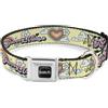 Peanuts Dog Collar PNTM-PEANUTS Title Logo Full Color Black/White Peanuts Snoopy Flying