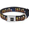 Peanuts Dog Collar PNTM-PEANUTS Title Logo Full Color Black/White Peanuts Gang Astronaut