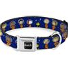 Peanuts Dog Collar PNTM-PEANUTS Title Logo Full Color Black/White Peanuts Gang Astronaut
