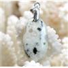 JM-IMPORT Giada Kiwi 16 Carati - Pendente Cabochon Pietra Naturale - Nuova Zelanda