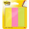 Post-it 36339 Segnapagina in Carta, 25 x 76 mm, 3 Colori Neon, Giallo/Rosa/Verde