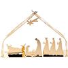 Alessi Bark Crib BM09 GD - Presepe di Design in Acciaio Inossidabile 18/10, Dorato