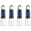 4 Luce per solare Tenda 4 per pz Lampadine LED Ricaricabili per Uso Esterno e