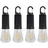 4 Luce per solare Tenda 4 per pz Lampadine LED Ricaricabili per Uso Esterno e
