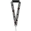 Buckle-Down Lanyard-1.0"-Corset Lace Up W/Bow Red Plaid/Black 22" x 1" Multicolo