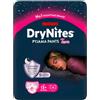 DryNites Huggies Drynites Mutandine Assorbenti per la Notte per Bambina, Taglia XL (48-60 Kg), Confezione da 27 Pezzi (9x3)
