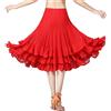 Abito lungo da ballo da sala per donna, gonna ampia in tulle per tango, gonna da