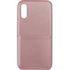 KSIX smart your tech KSIX Dots - Cover per iPhone x, Ultra Sottile e Leggero, TPU Anti-resbaladizo, Morbida al Tatto, Colore: Oro/Rosa