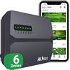 HiOazo CENTRALINA IRRIGAZIONE WIFI 6 ZONE 16 PROGRAMMI IRRIGAZIONE AUTOMATICA SALTI