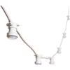 M mu MU 10M Catena Luminosa Esterno LED Catenaria 10 Portalampada E27 Da 10 Metri Cav