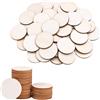 Pamtns 100 Pezzi Dischi in Legno Naturale 4 cm Rotondi Non Finiti per A
