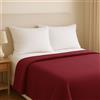 Somma Coperta LANA Vergine Matrimoniale Daisy Bordeaux 210x250