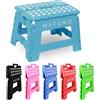 NATUMO® - Sgabello pieghevole di alta qualità, portata 150 kg, per cucina, bagno