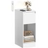 VASAGLE Collezione KAILYN Comodino Stretto, Tavolino da Salotto, con Illuminazio