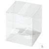 Eurofides Stock 200 Scatole Trasparenti PET 6x6cm Bomboniere Confetti Matrimonio Battesimo
