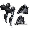 Shimano Ultegra R8070 Hydraulic Di2 STI with R8070 Flat Mount Calipers