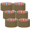 Tesa tesapack UNIVERSAL nastro per il pacco - forte resistenza adesiva, resistente allo strappo, srotolo silenzioso, senza solventi, film PP - marrone - 6 x 66 m x 50 mm