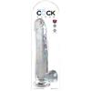 King Cock King Cock Clear 11 with Balls Clear 28 cm