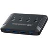 USB 3.0 Selettore Switch 4 Porte 4 Dispositivi USB Adattatore Switcher KVM USB