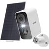 ieGeek 2K Telecamera Wi Fi Esterno Senza Fili con Pannello Solare Videocamera
