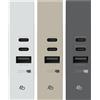 4Box ALIMENTATORE USB C 20W BTICINO LIVINGNOW CARICA DISPOSITIVI RAPIDA COMPATIBILE