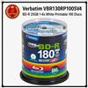 Verbatim VBR130RP100SV4 BD-R 25 GB 1-6x bianco stampabile 100 dischi