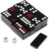 Set di tessere tradizionali per il gioco del domino, giochi da tavolo da