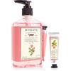Accentra Dr. Finlay's - Dispenser di sapone liquido in dispenser con sapone per le mani da 250 ml e crema per mani e unghie da 10 ml, fragranza rosa e fiori d'arancio, cura per bagno e WC degli ospiti