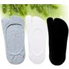 3 Pairs Calzini Infradito Antiscivolo Calze Con Le Dita Da Ballo