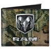 Ram Break-Up Infinity Canvas Bi-Fold Wallet RAM Logo Mossy Oak Break-Up Infinity/Silver
