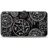 Supernatural Hinged Wallet Supernatural Devil's Trap Pentagrams Grays/Black/White