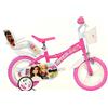 Dino Bikes BICI BAMBINA MISURA 12" ART. 612GL-02BA BICICLETTA DINO BIKES BIMBA LINEA BARBIE