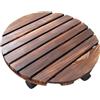 Carrello portavasi in legno con ruote, grande, per vasi, portavasi, portavasi