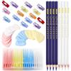 Dongcill 78 Pezzi Gesso da Sarto Set, Gesso da Sarta + Matita Sarta +Mollette Cucito | Tr