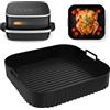 Teglie per Friggitrice Ad Aria per Moulinex Easy Fry Xl Surface, 27Cm Silicone C