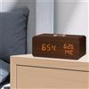 Sveglia digitale con caricabatterie wireless moderno per comodino soggiorno
