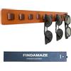 Findamaze Porta Occhiali Multiplo - Organizzatore per Occhiali da Sole in Legno Porta Occh