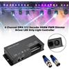Areyourshop 4 Canali DMX 512 Decoder RGBW PWM Dimmer Driver LED Strip Light Controller Y0 Y