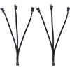 2pc da 1 a 3 cavi per estensione per ventola a 4 pin PWM Adattatore 4P Case del
