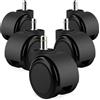 RAVN HAMAN 5 Ruote per sedie da ufficio 10 x 22 mm, 175 kg | per pavimenti duri