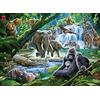 Ravensburger - Puzzles XXL Animali Della Giungla | Puzzle Bambini 6 Anni In Su |