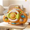 Volante Giocattolo con Pulsanti Sonoro Gioco Colorato per Auto, Bambini,