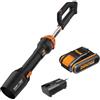 WORX - Soffiatore a Batteria WG543E | 20V 4Ah | Brushless | 209 km/h | PowerShar