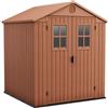 Keter Casetta Da Giardino In Resina 190x183x221H Cm Darwin 6x6 Con 2 Finestre Keter